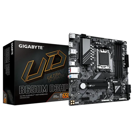 Материнская плата Gigabyte AM5 AMD B650 B650M D3HP
