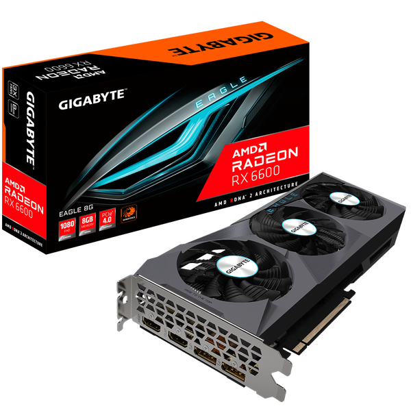 

Видеокарта Gigabyte Radeon RX 6600 8 ΓБ Retail