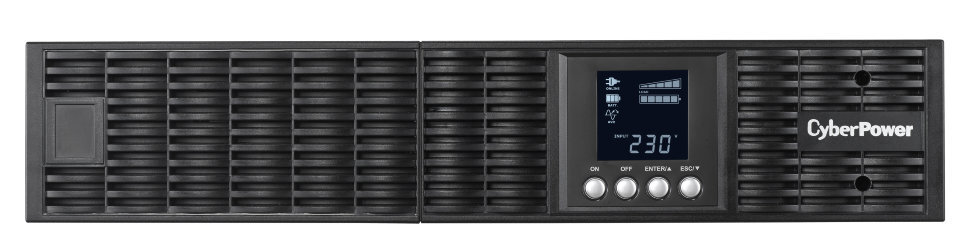ИБП CyberPower OLS2000ERT2U, Rackmount, Online, 2000VA/1800W, 8 IEC-320 С13 розеток, USB&amp;Serial, RJ11/RJ45, SNMPslot, LCD дисплей, Black, 0.5х0.8х0.2м., 22кг./ UPS Online CyberPower OLS2000ERT2U 2000VA/1800W USB/RS-232/EPO/SNMPslot/RJ11/45/ВБМ (8 IEC С13)