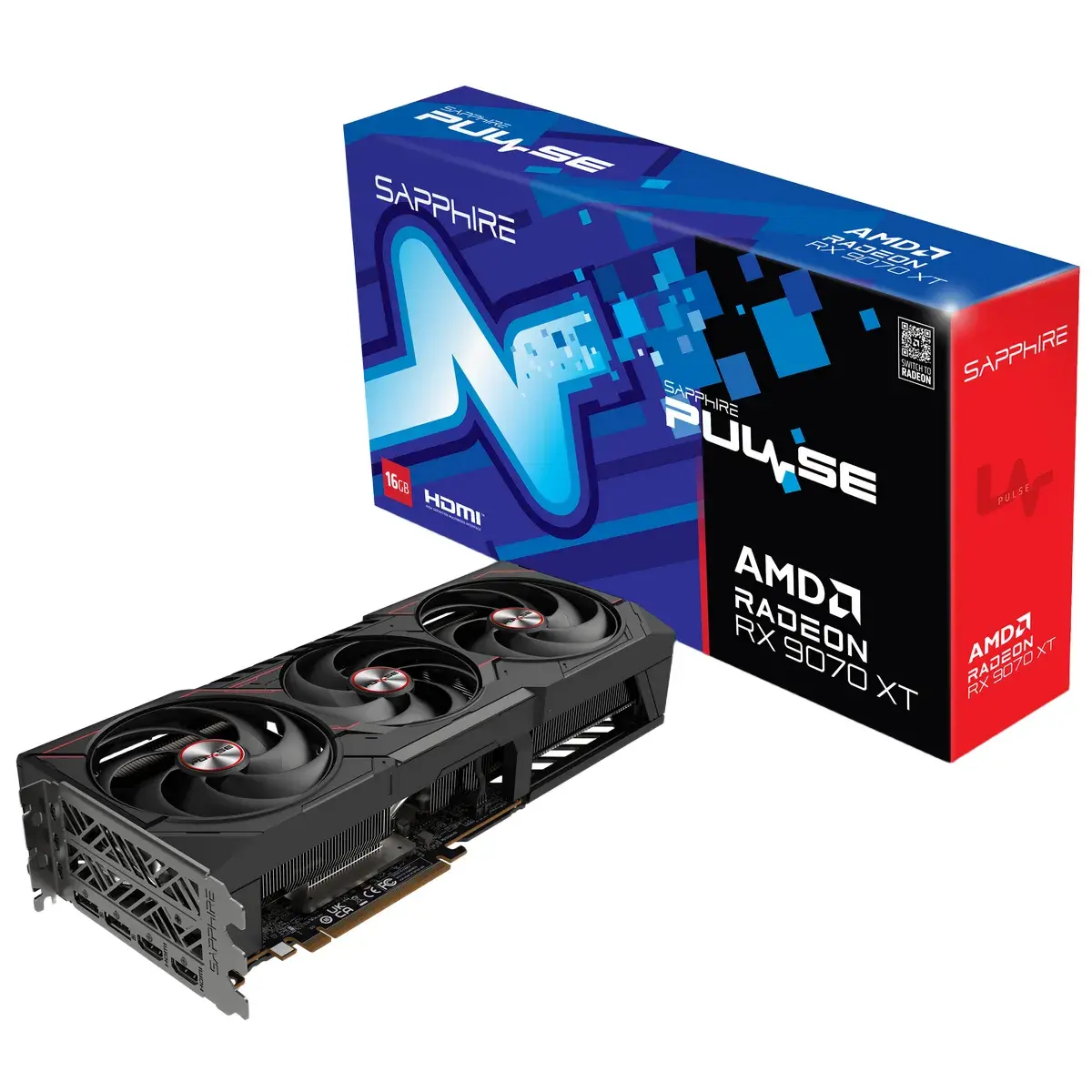 Видеокарта Sapphire Radeon RX 9070 XT 16 ΓБ Retail