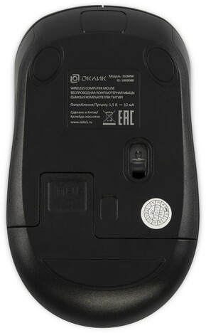 Мышь Oklick Мышь 310MW 1869088, цвет черный