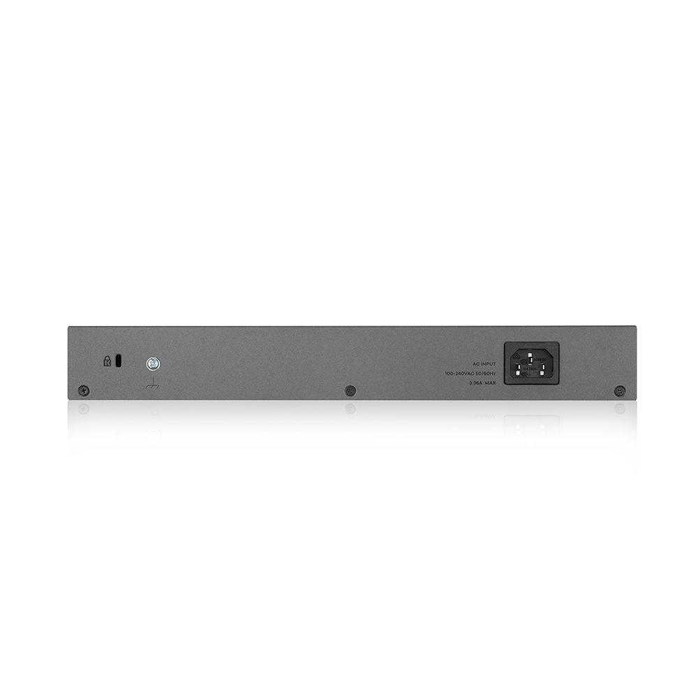 GS1350-18HP L2 коммутатор PoE+ для IP-видеокамер Zyxel GS1350-18HP, rack 19", 16xGE PoE+, 2xCombo (SFP/RJ-45), бюджет PoE 250 Вт, дальность передачи п