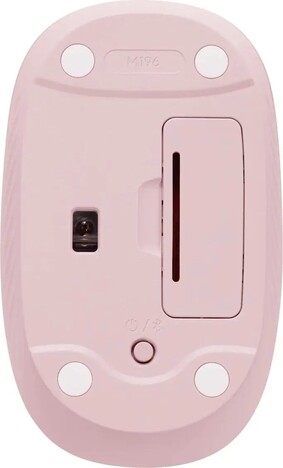 Мышь Logitech M196 910-007317, цвет светло-розовый