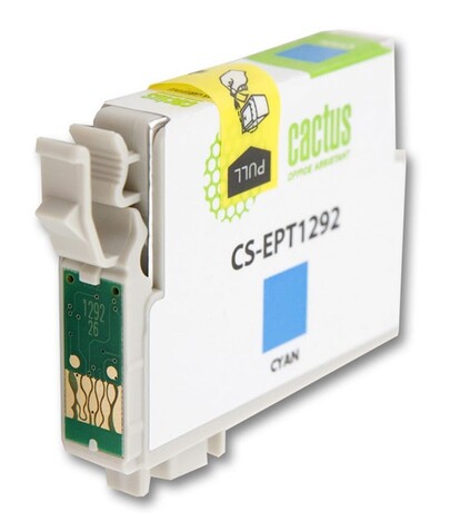 Картридж голубой Cactus CS-EPT1292