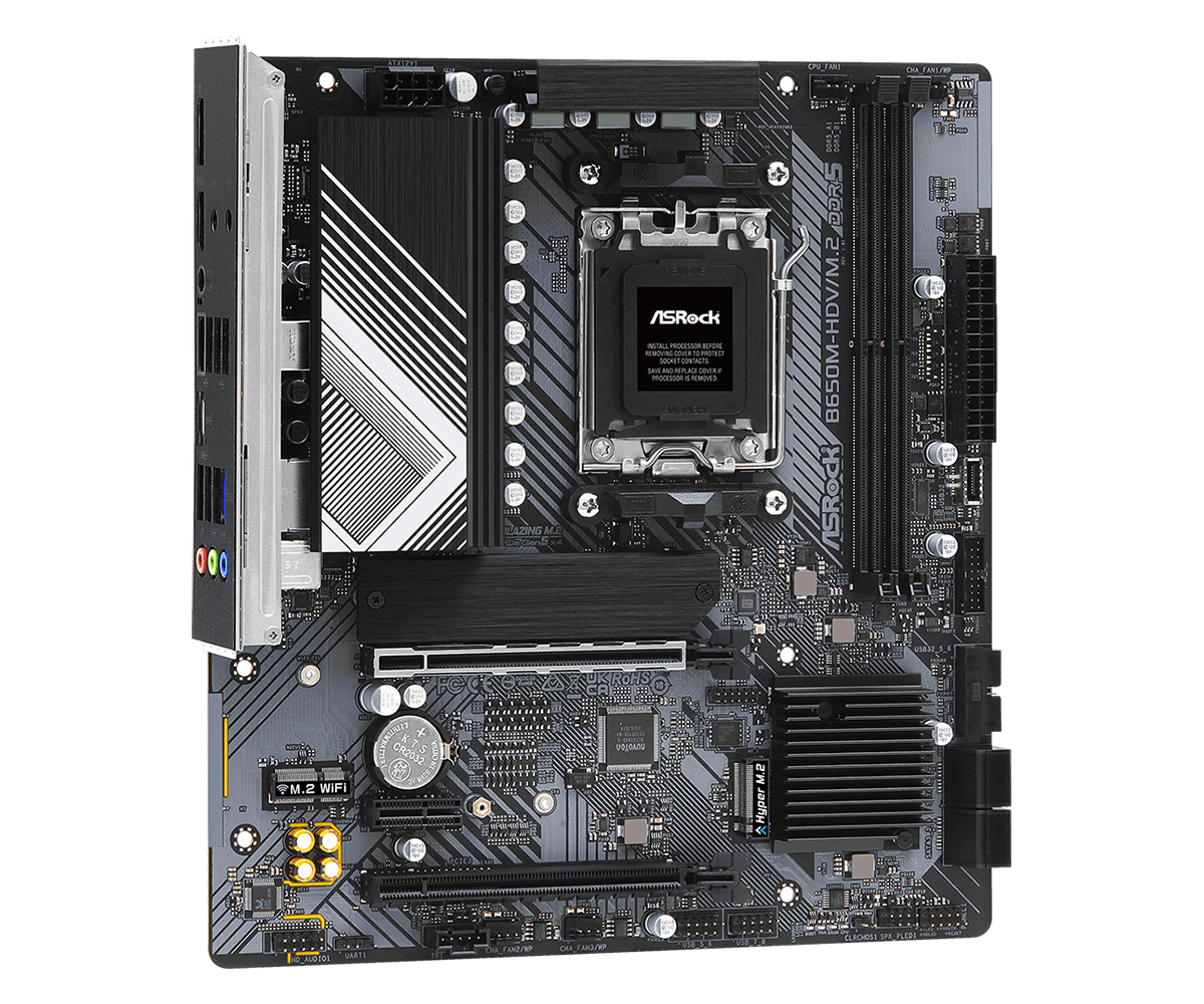 Материнская плата ASRock AM5 AMD B650 B650M-HDV/M.2