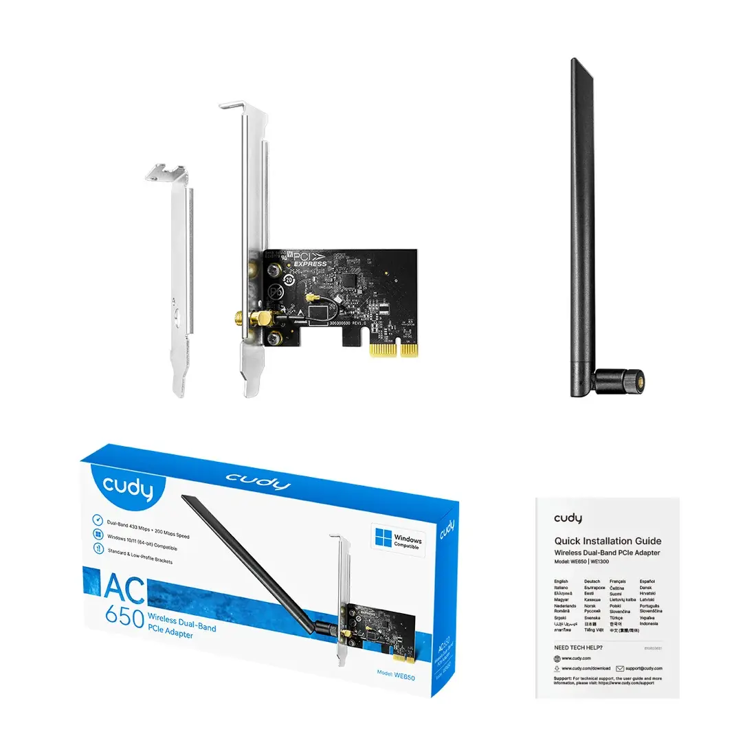 Адаптер Wi-Fi CUDY WE650