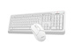 Клавиатура+мышь A4tech Клавиатура + мышь Fstyler FG1012 FG1012 WHITE, цвет белый