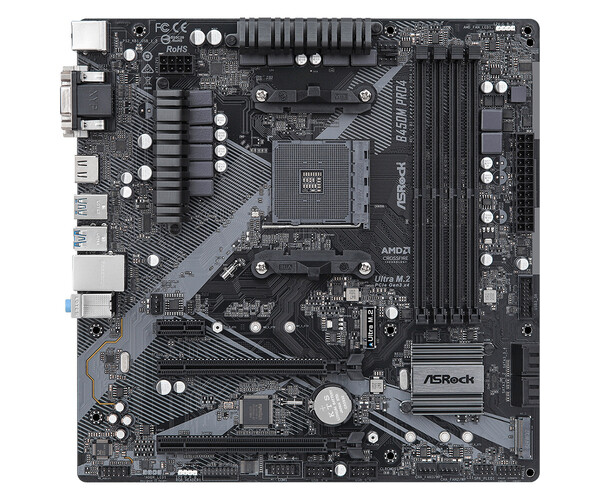 

Материнская плата ASRock AM4 AMD B450 B450M PRO4 R2.0