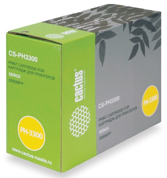 

Тонер-картридж черный Cactus CS-PH3300