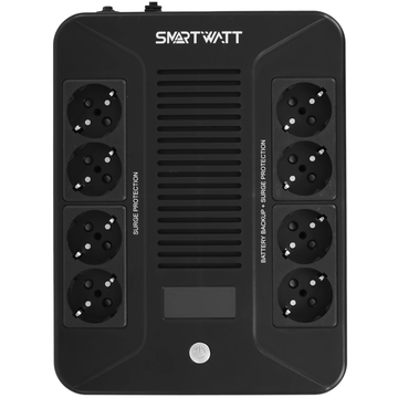 Источник бесперебойного питания Smartwatt SAFE PRO LCD 800 480Вт 480ВА черный
