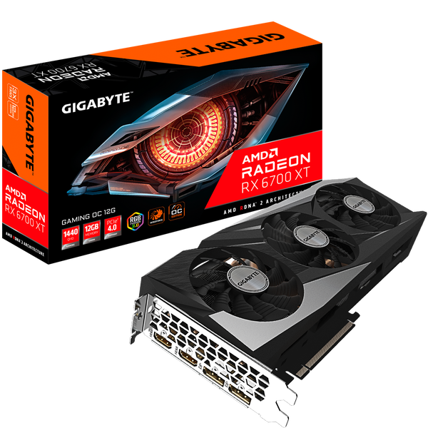 

Видеокарта Gigabyte Radeon RX 6700 XT 12 ΓБ Retail