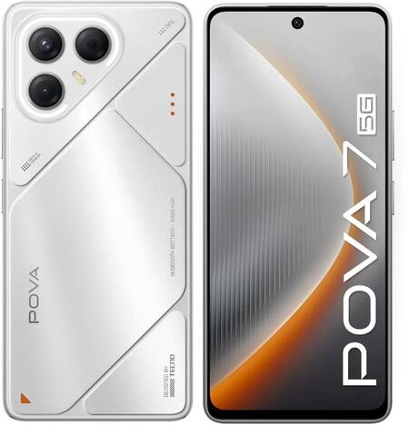 Смартфон TECNO POVA POVA 7 256 ΓБ серебристый