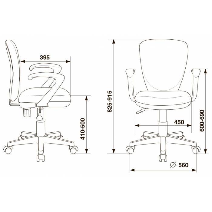 Кресло детское Бюрократ  KD-W10AXSN