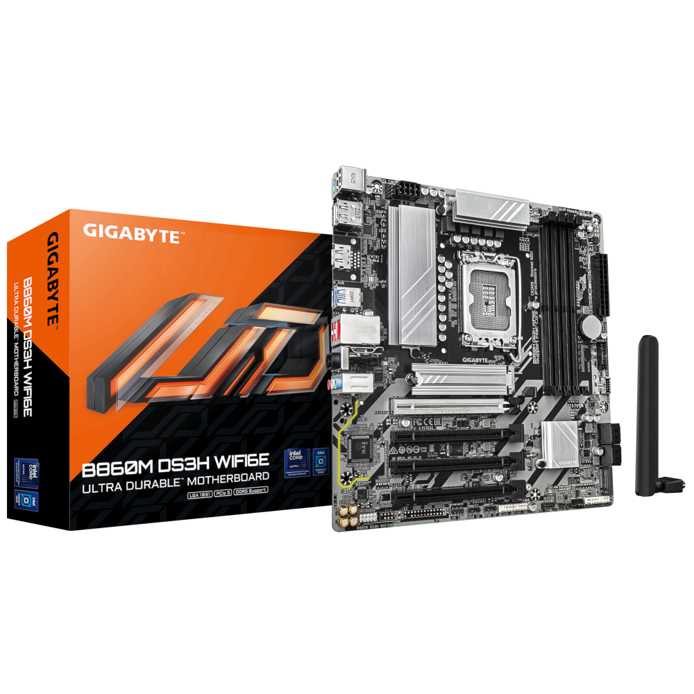 Материнская плата Gigabyte LGA1851 Intel B860 B860M DS3H WIFI6E