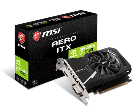 Видеокарта MSI GeForce GT 1030 2 ΓБ Retail