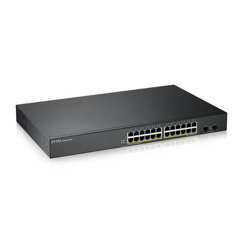 Smart L2 коммутатор PoE+ Zyxel GS1900-24HPv2, rack 19", 24xGE PoE+, 2xSFP, бюджет PoE 170 Вт