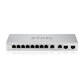 Коммутатор/ Zyxel XGS1210-12 Multi-Gigabit Smart L2 Switch, 8xGE, 2x1/2.5GE, 2xSFP+, Desktop, Silent