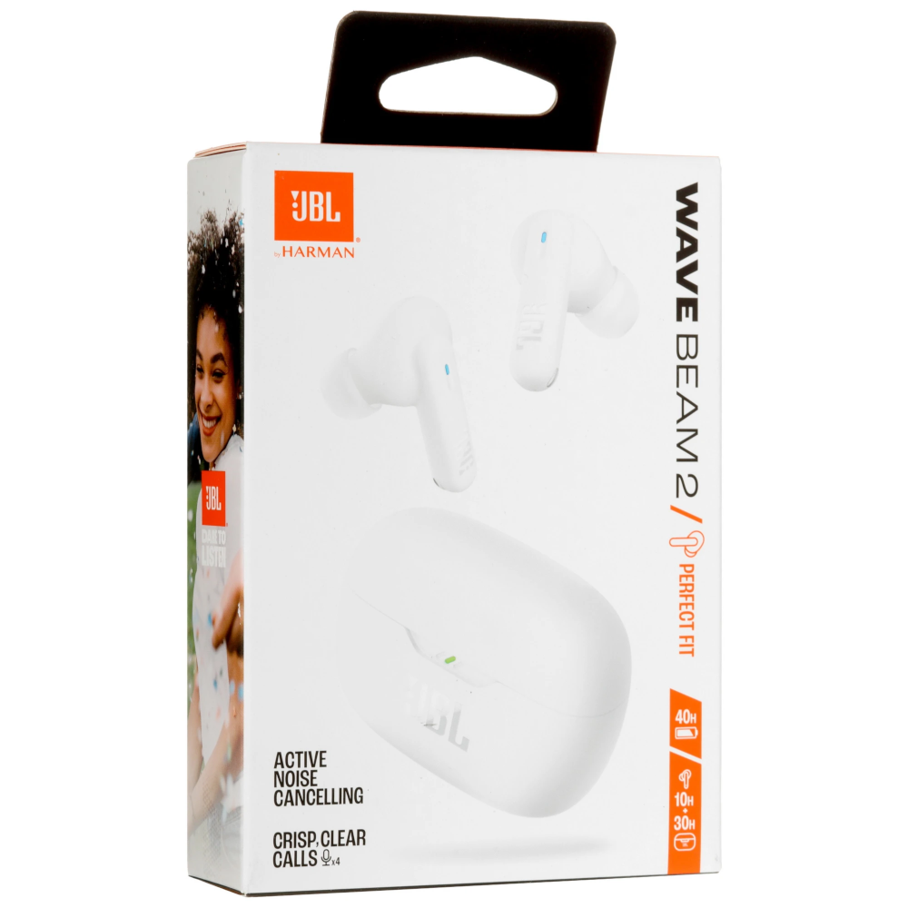 Bluetooth-гарнитура JBL Wave Beam 2, цвет белый