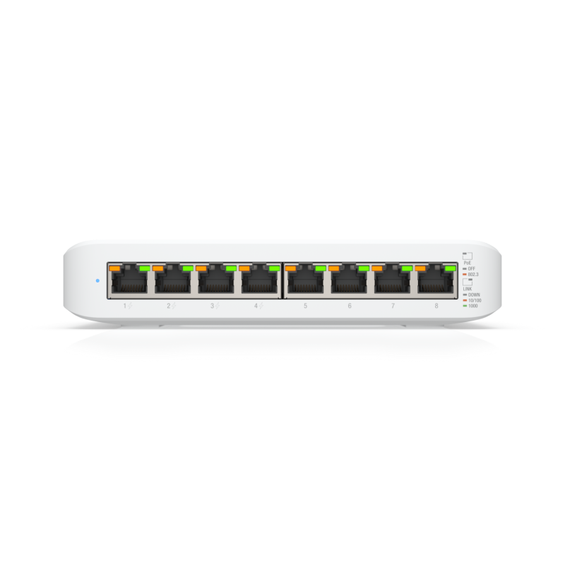 Коммутатор UBIQUITI USW-LITE-8-POE