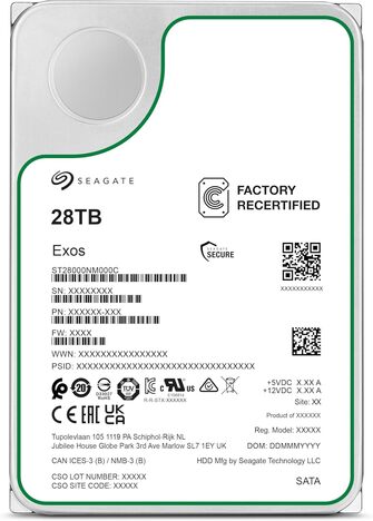 Жесткий диск  SEAGATE Exos X28 3.5  28Tb 7.2K SATA3