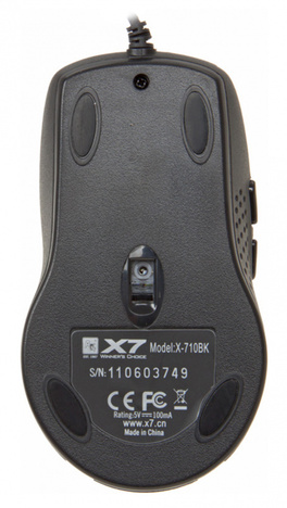 Мышь A4tech X-710BK USB, цвет черный
