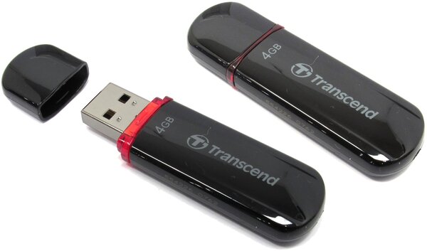 

Флешка TRANSCEND JetFlash 600 4GB, Черный