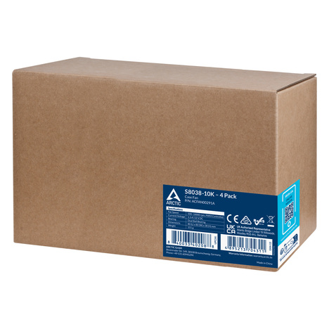 Вентилятор ArcticCooling серверный S8038-10K (4 Pack)