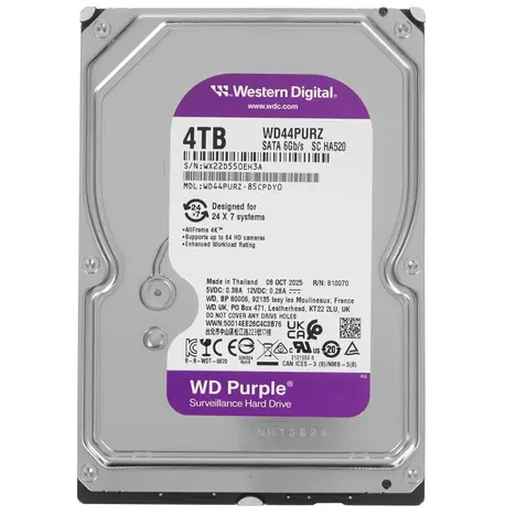 Жесткий диск  Western Digital Surveillance Purple  4TB