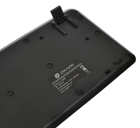 Клавиатура Oklick KeyBoard 130M 337077, цвет черный