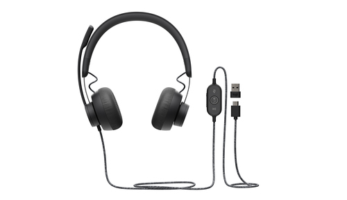 Гарнитура Logitech Zone WIRED, цвет черный