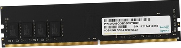 Оперативная память Apacer DDR4  8GB, AU08GGB32CSYBGH, RTL