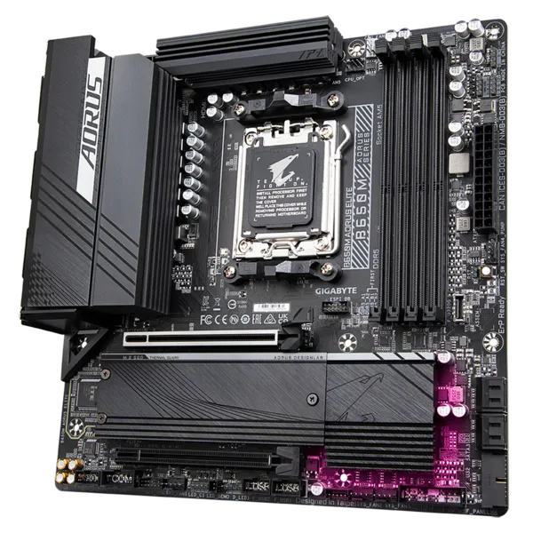 Материнская плата Gigabyte AM5 AMD B650 B650M AORUS ELITE