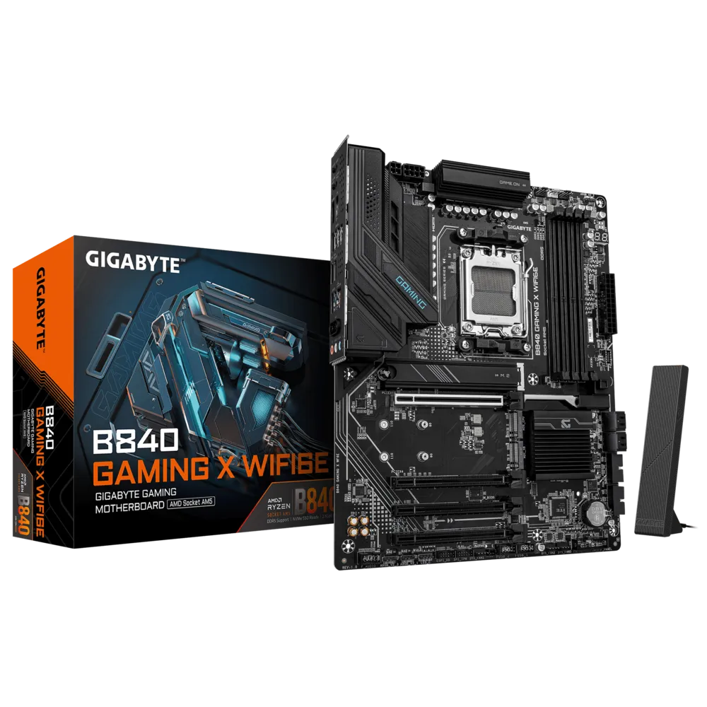 Материнская плата Gigabyte AM5 AMD B840 B840 GAMING X WIFI6E