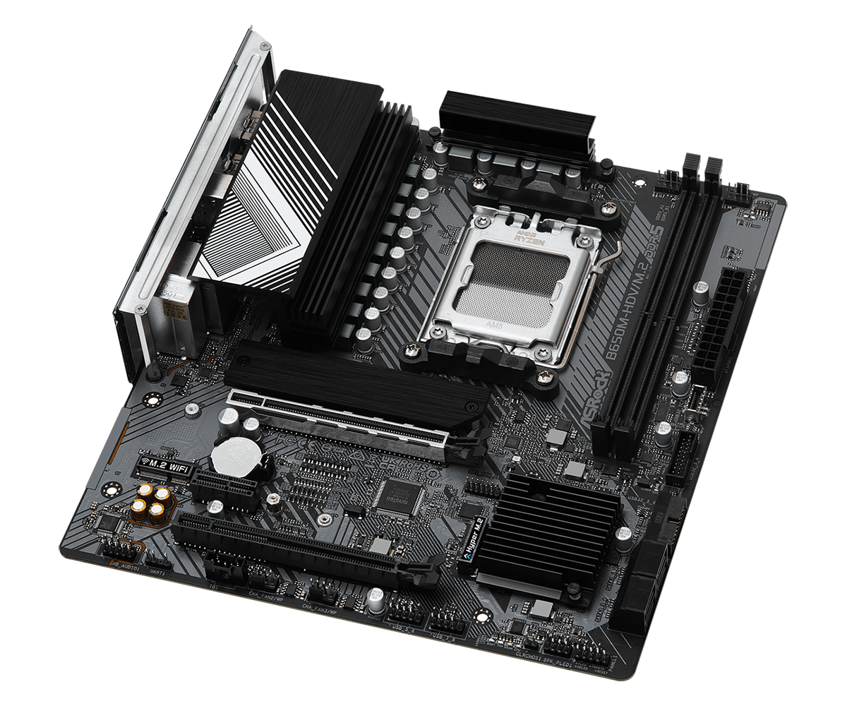 Материнская плата ASRock AM5 AMD B650 B650M-HDV/M.2