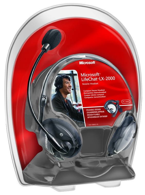 Гарнитура Microsoft Corporation LifeChat LX-2000, цвет черный