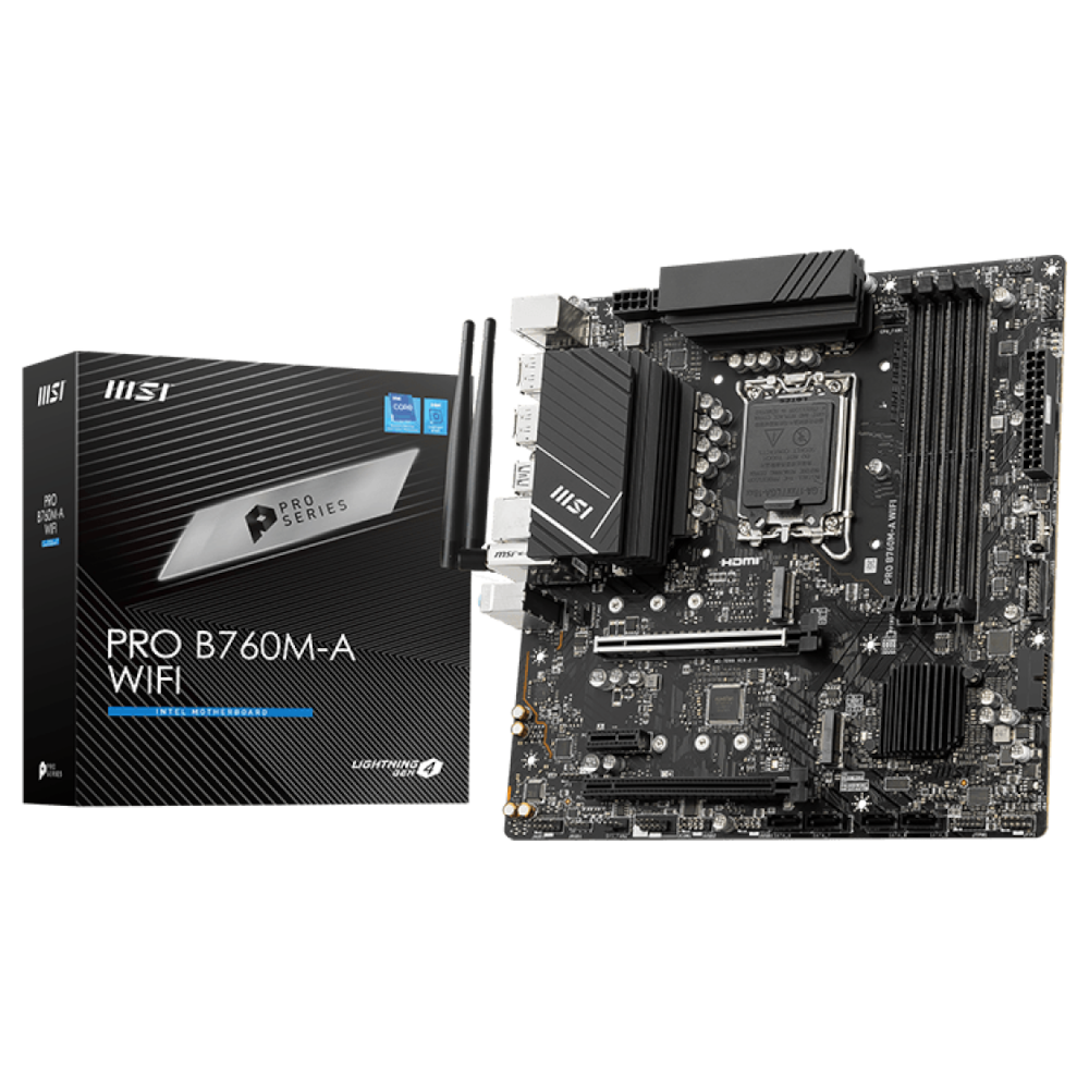 Материнская плата MSI Intel B760 PRO B760M-A WIFI