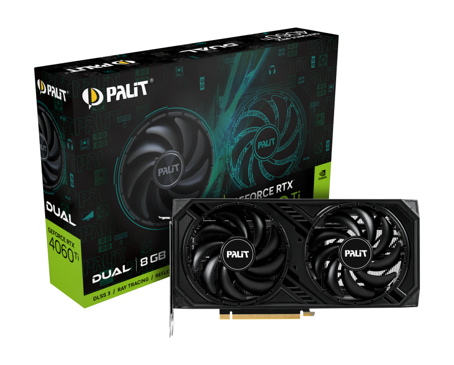 Видеокарта Palit GeForce RTX 4060 Ti 8 ΓБ Retail