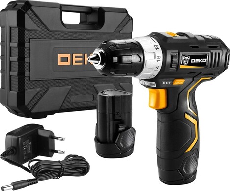 Безударная дрель-шуруповерт Deko GCD12DU3 SET 4