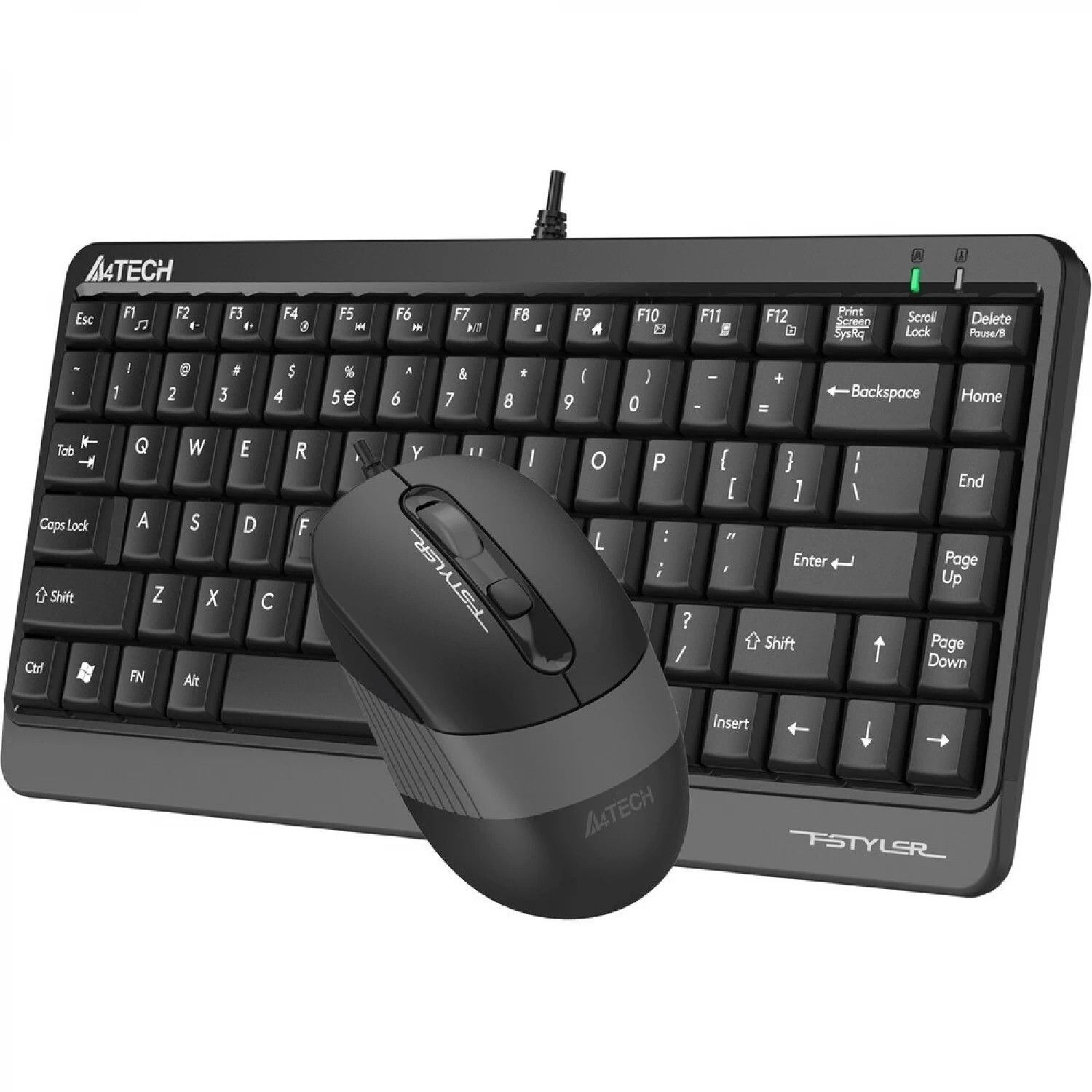 Клавиатура+мышь A4tech Fstyler F1110 GREY, цвет черный