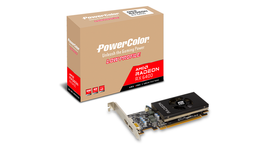 Видеокарта PowerColor Radeon RX 6400 4 ΓБ Retail