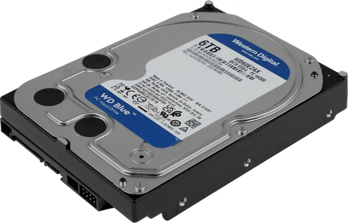 Жесткий диск  Western Digital Blue 3.5 3.5" EZAX 6ТБ SATA3