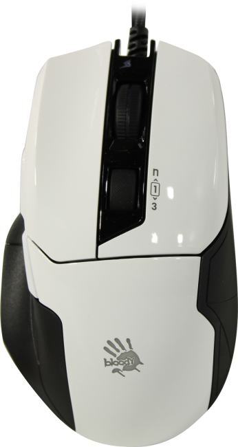 Мышь A4tech Bloody W70 MAX (PANDA WHITE), цвет черный
