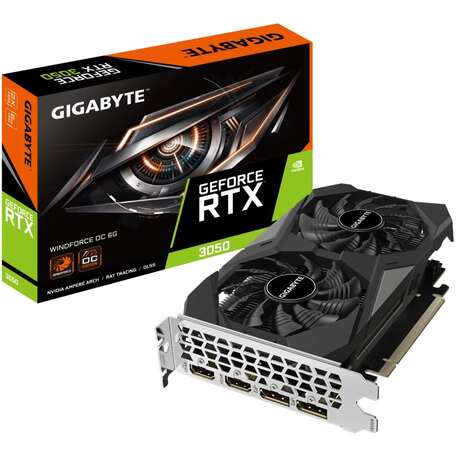 Видеокарта Gigabyte GeForce RTX 3050 6 ΓБ Retail