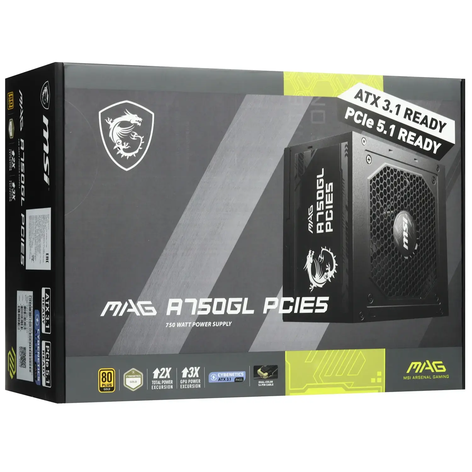 Блок питания MSI MAG A750GN PCIE5