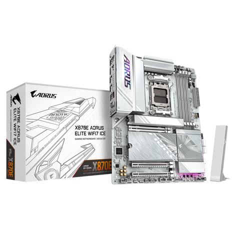 Материнская плата Gigabyte AM5 AMD X870E X870E AORUS ELITE WIFI7 ICE