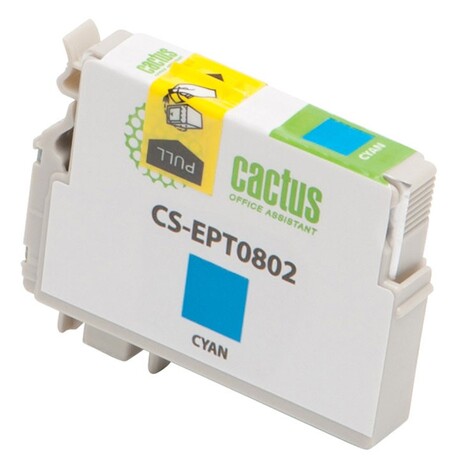 Картридж голубой Cactus CS-EPT0802