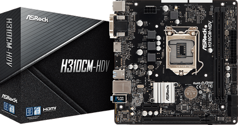 Материнская плата ASRock LGA1151 Intel H310 H310CM-HDV