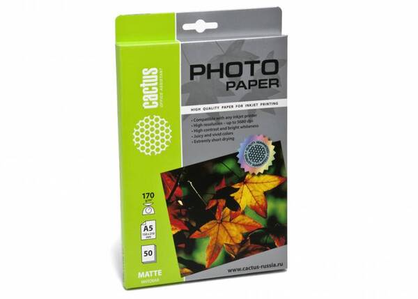 

Бумага белый Cactus CS-MA517050