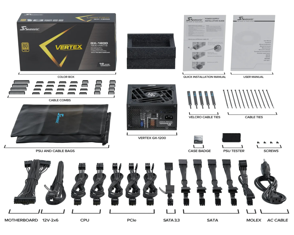Блок питания Seasonic VERTEX GX-1200