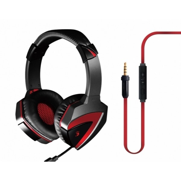 Гарнитура A4tech Bloody G500, цвет красный/черный